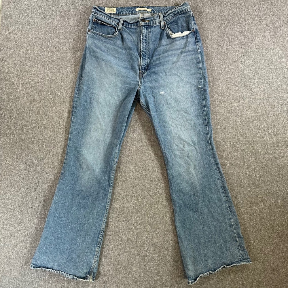 Levi's Jeans Womens 32 70s High Flare Blue High Rise Stretch Denim EXCELLENT